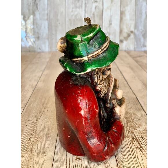 Vintage Wax Figurine Candle~Unlit~Bearded Wharf Fisherman/Sailor Smoking a Pipe - Picture 2 of 9